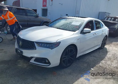 2018 Acura Tlx Tech A-Spec Pkgs z USA, uszkodzony, nr VIN 19UUB2F60JA009460